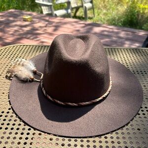 Wool Wide Brim Hat